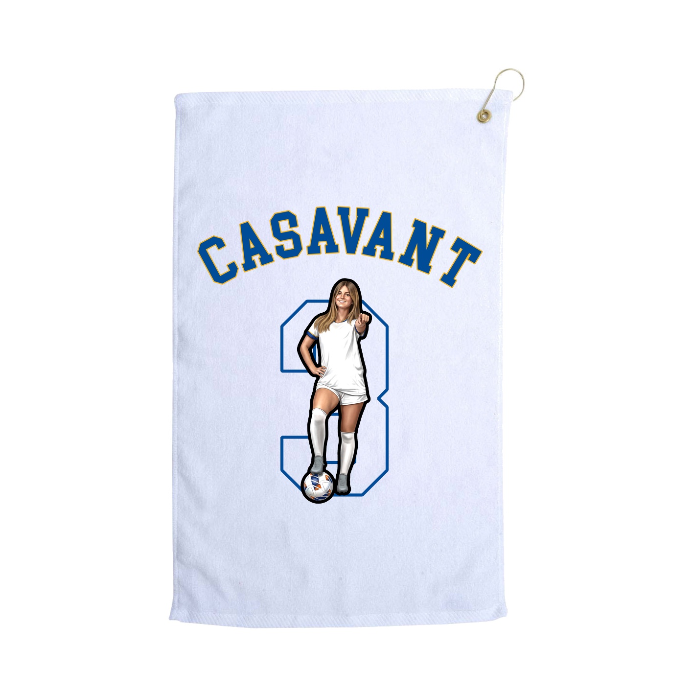 Golf Towel — Shirsey Arch in White