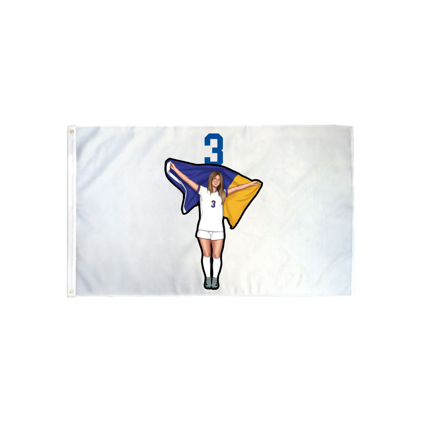 3x5 Flag — Number Top in Classic