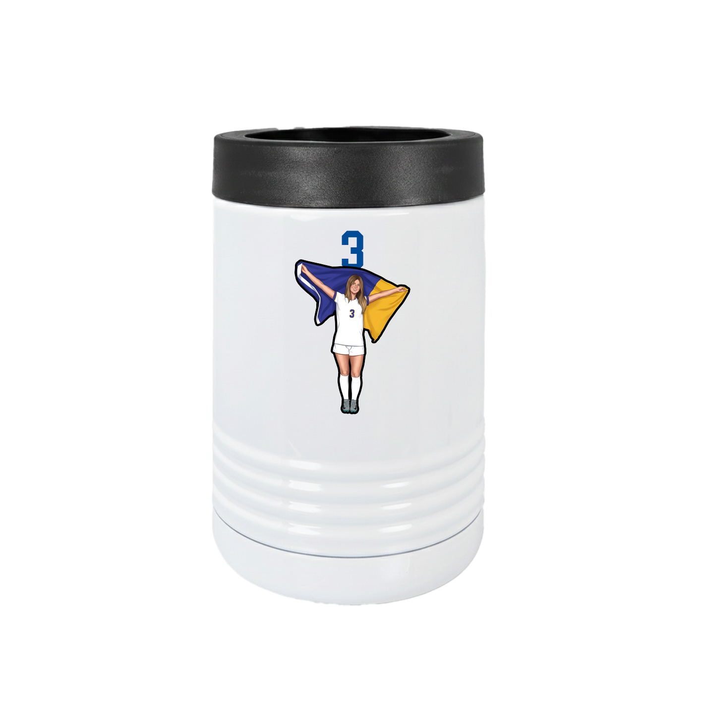 Beverage Holder — Number Top in White