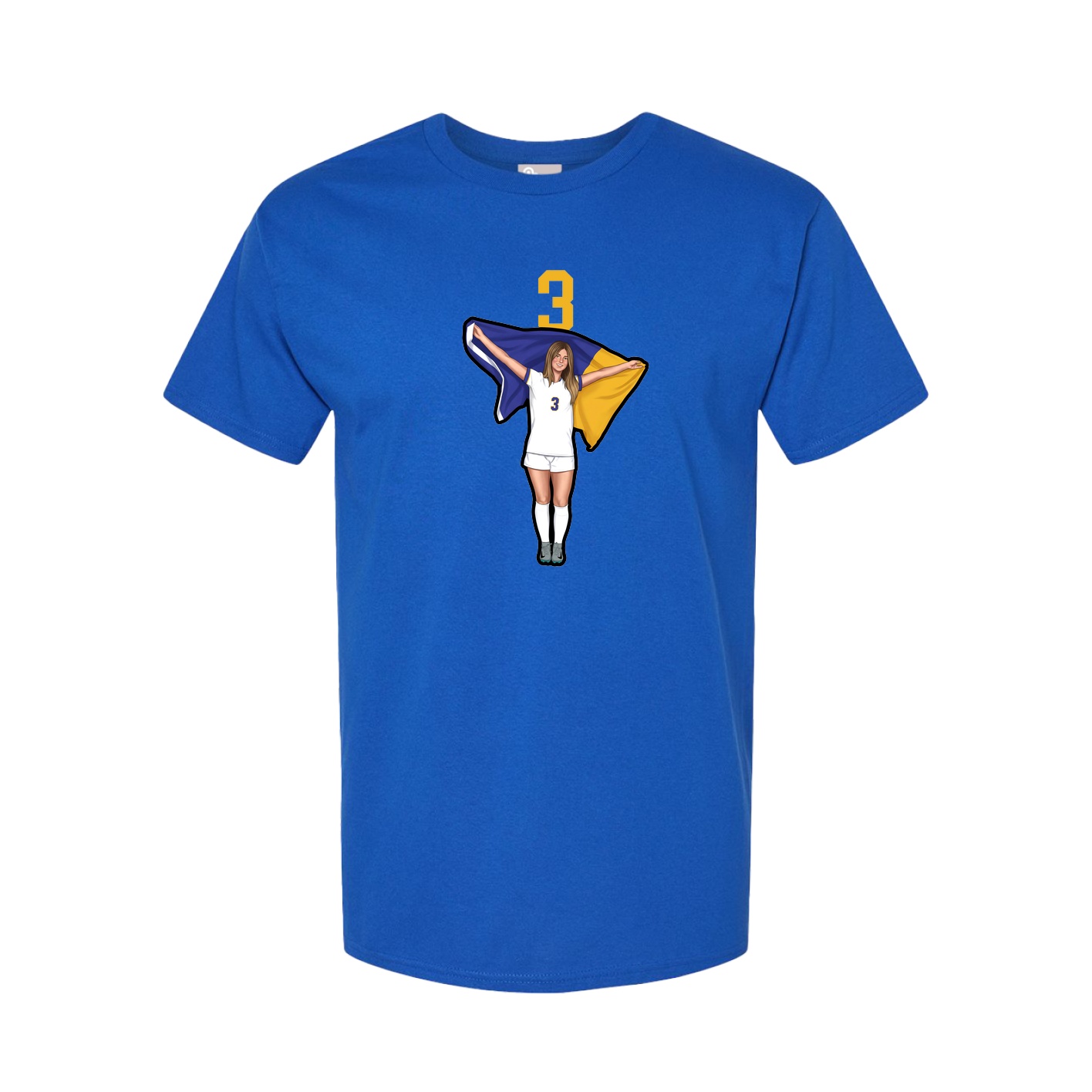 Tee — Number Top in Royal