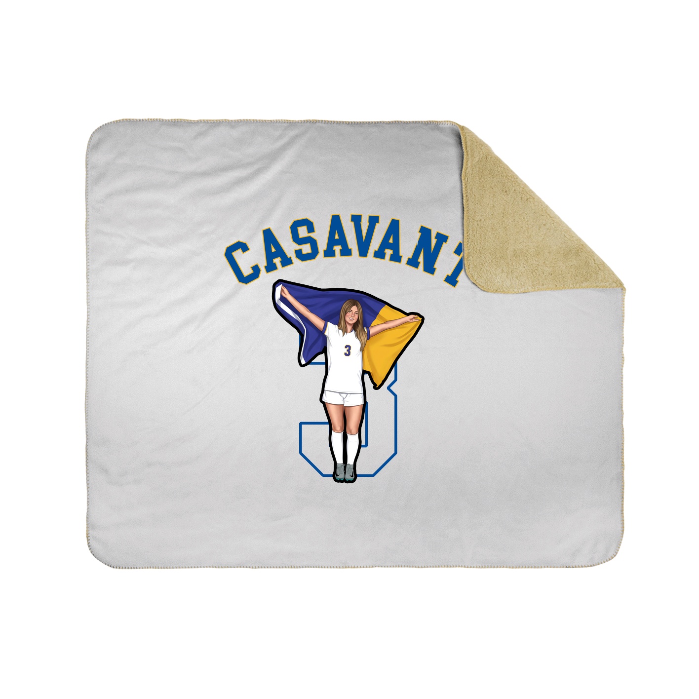 Throw Blanket — Shirsey Arch in White