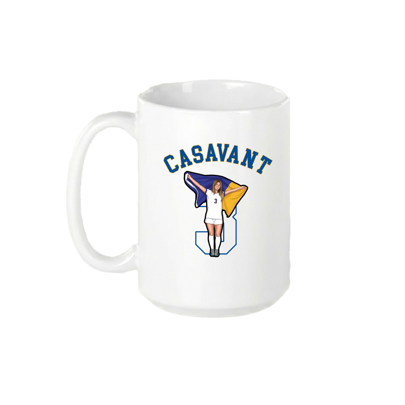 15oz Coffee Mug — Shirsey Arch in White