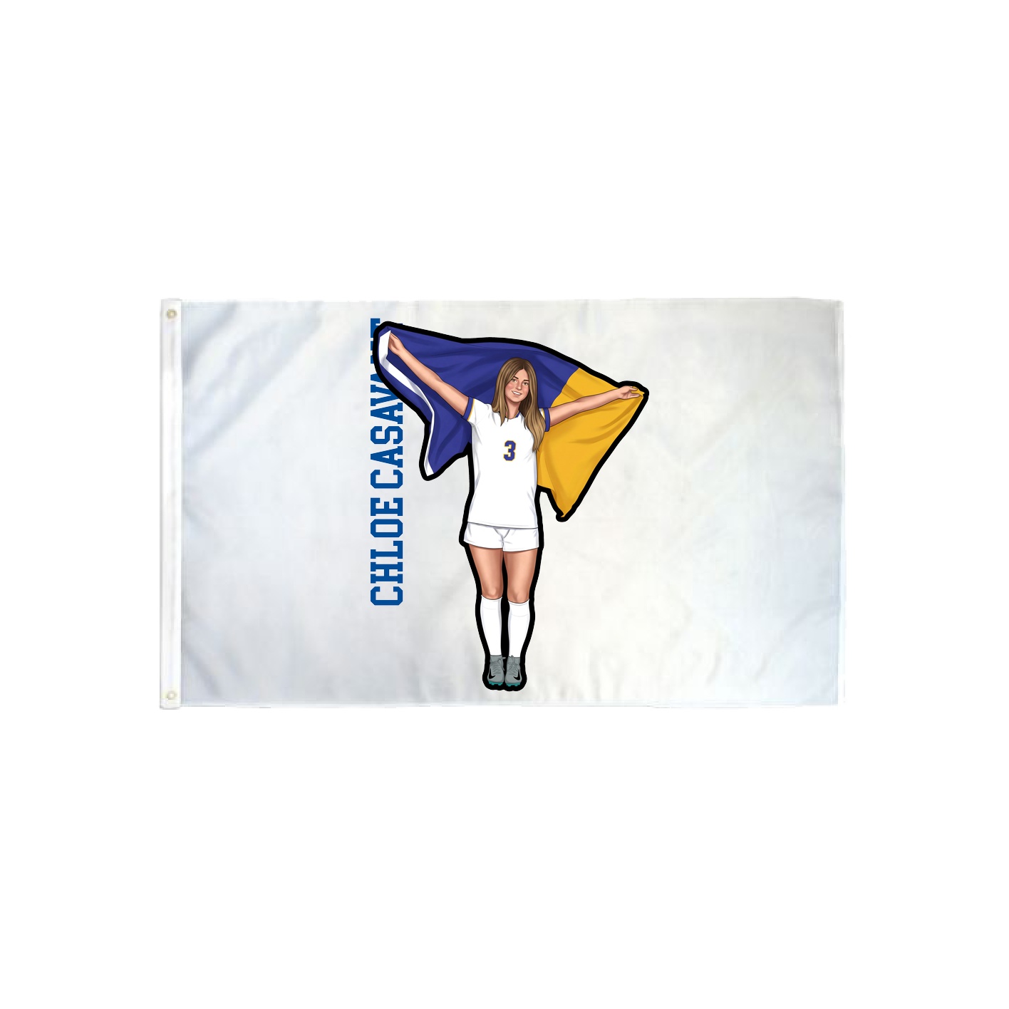 3x5 Flag — Name Vertical in Classic