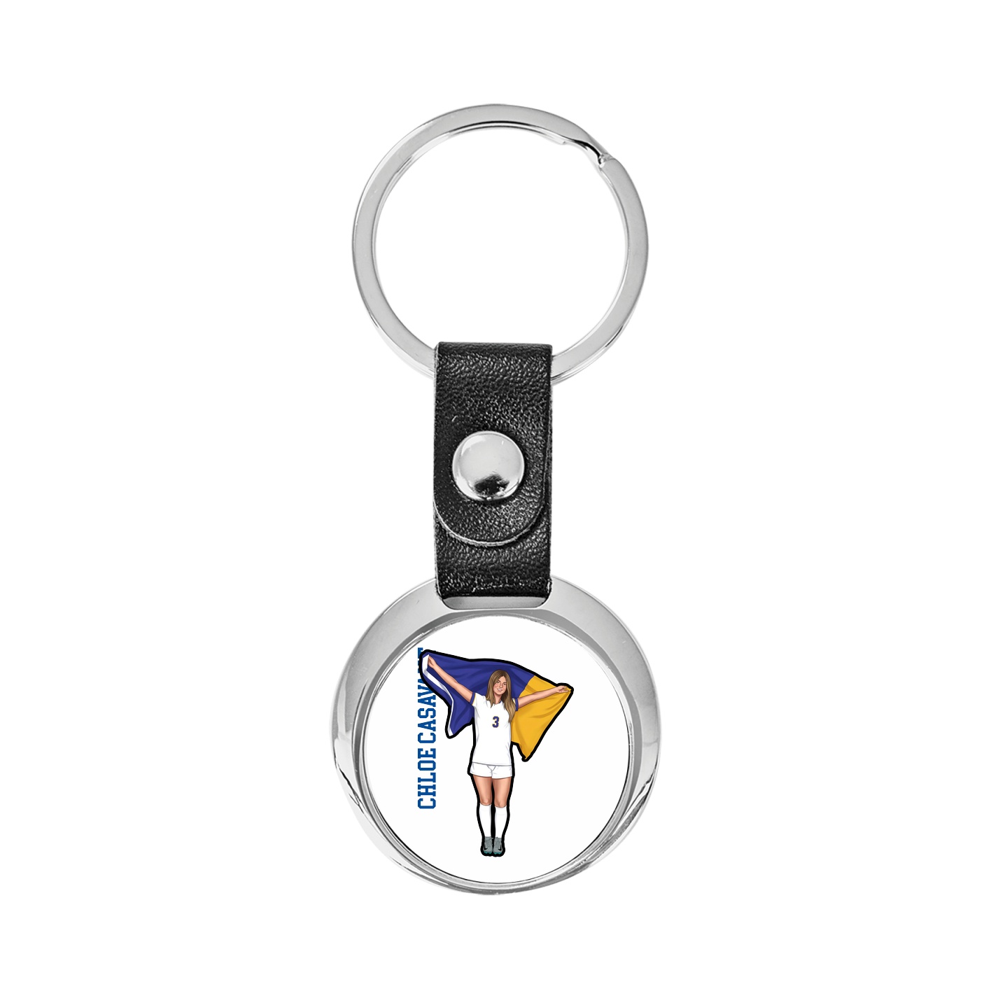 Key Chain — Name Vertical in Classic