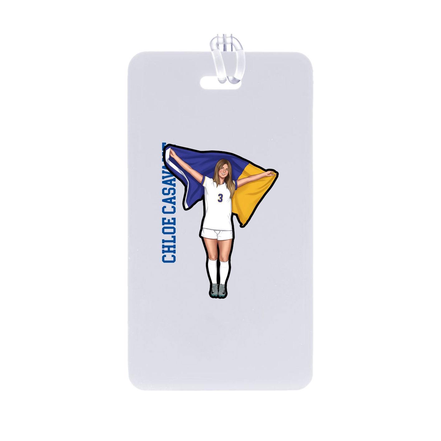 Bag Tag — Name Vertical in Classic
