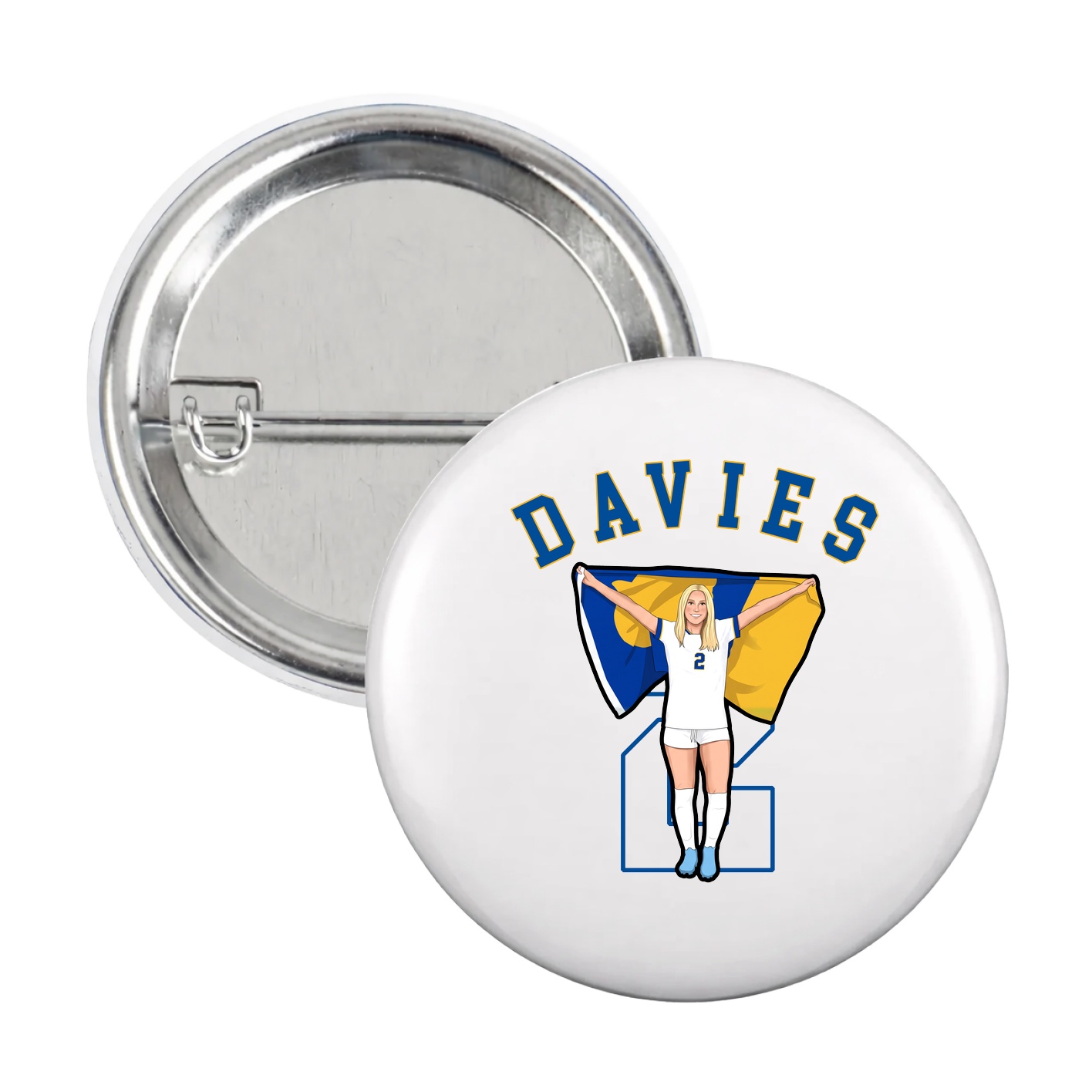 Game Day Button — Shirsey Arch in White