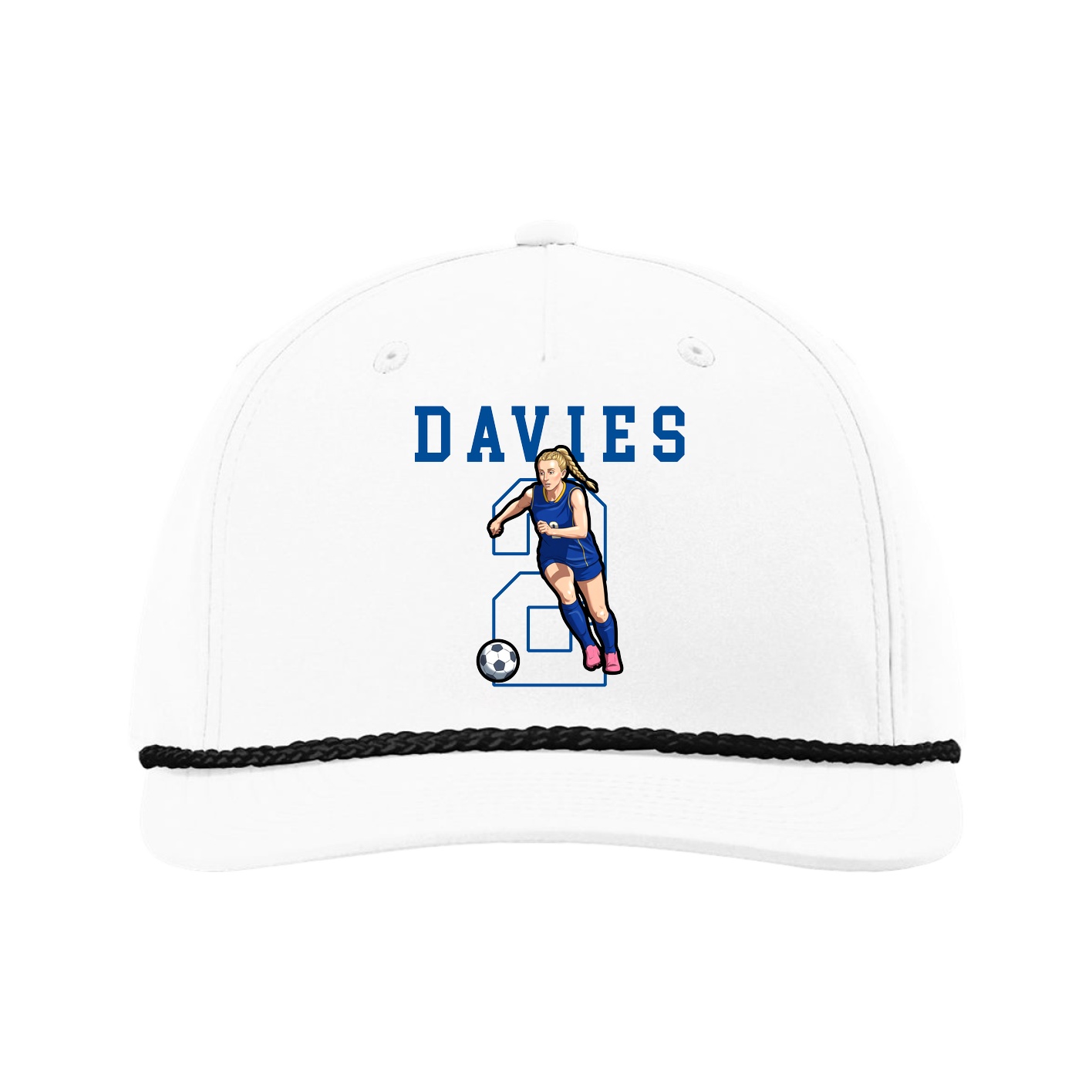 Five-Panel Classic Rope Cap — Shirsey in White