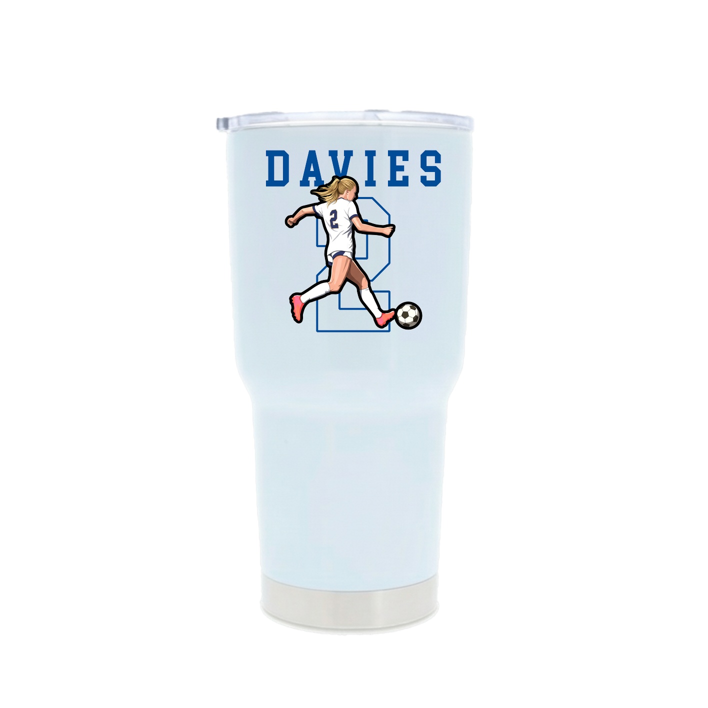 30oz Stainless Steel Tumbler — Shirsey in White