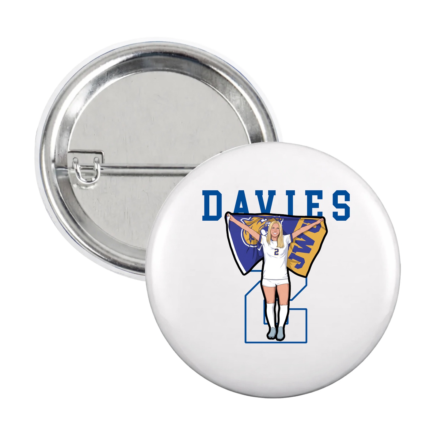 Game Day Button — Shirsey in White