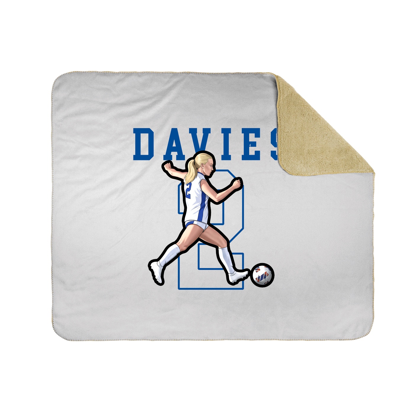 Throw Blanket — Shirsey in White