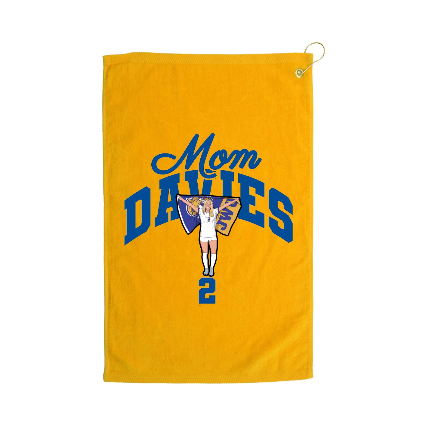 Golf Towel — Mothers Day Arch in Gold