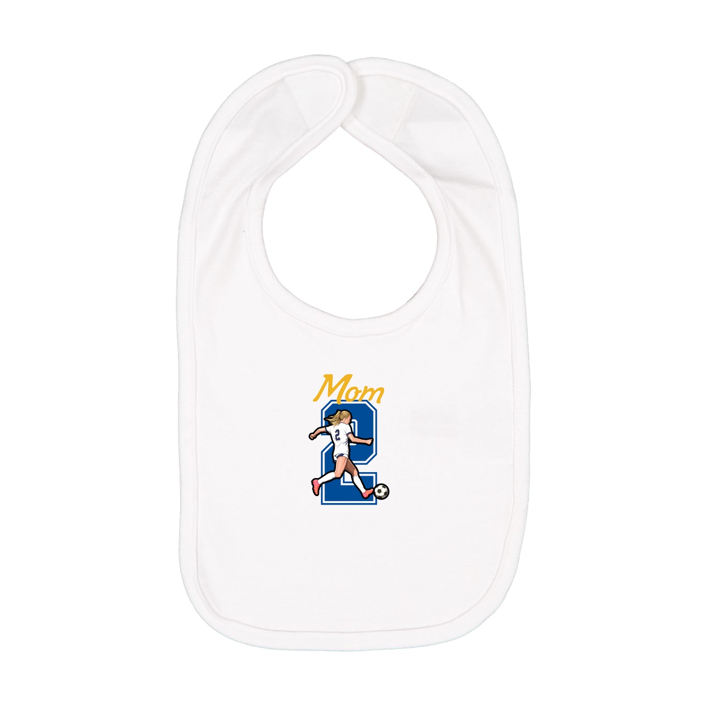 Infant Bib — Mothers Day Shirsey in White