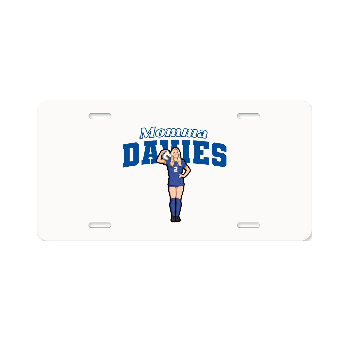 License Plate — Mothers Day Block in Classic