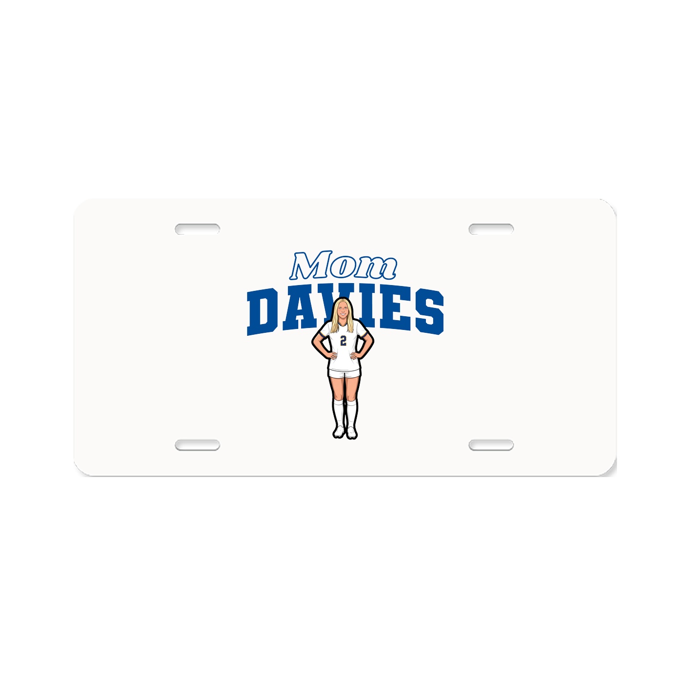 License Plate — Mothers Day Block in Classic