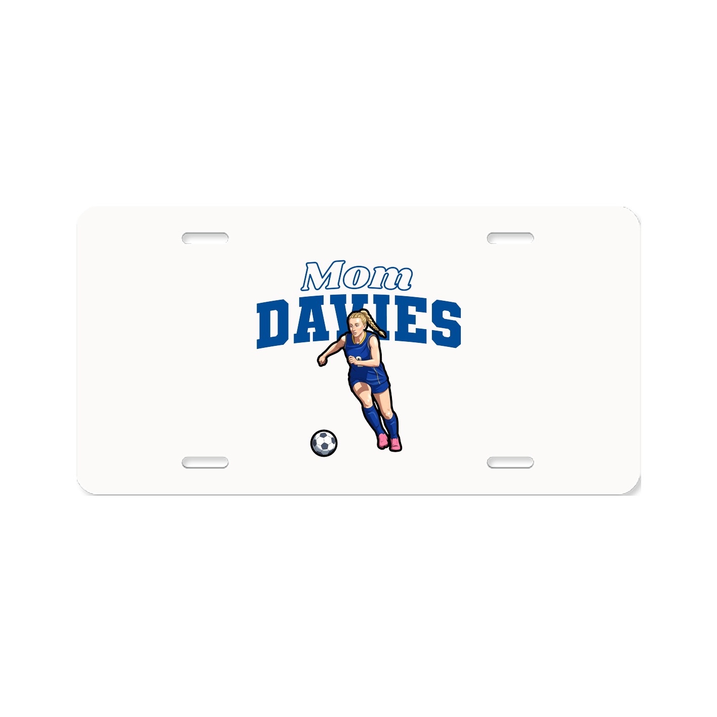 License Plate — Mothers Day Block in Classic