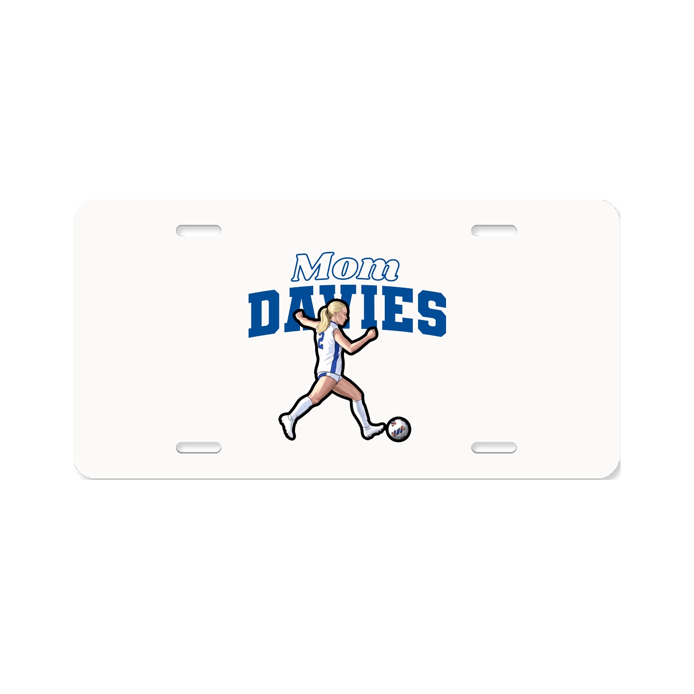 License Plate — Mothers Day Block in Classic