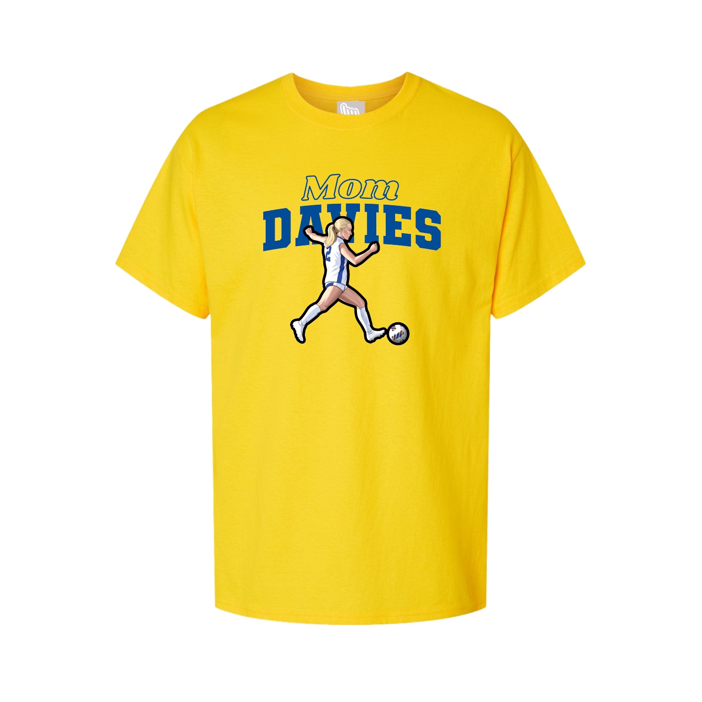 Youth Tee — Mothers Day Block in Gold