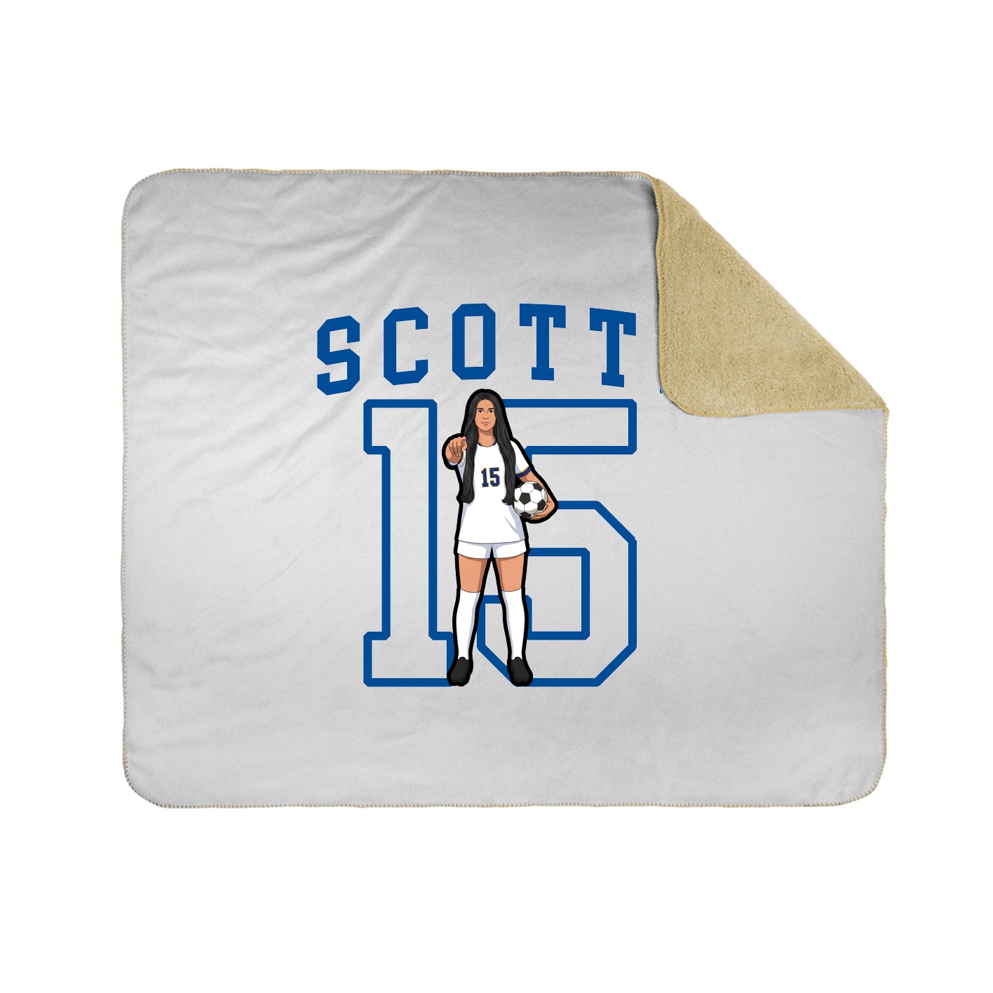 Throw Blanket — Shirsey in White