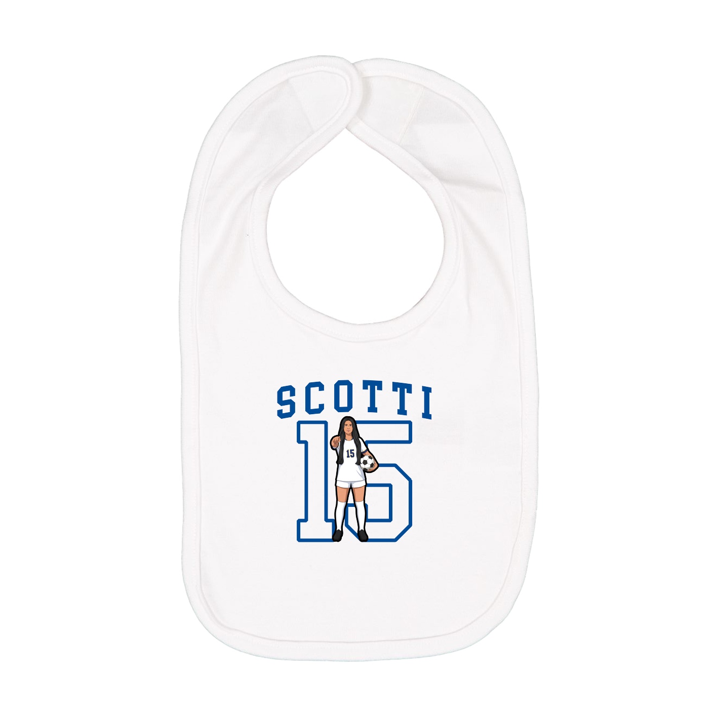 Infant Bib — Shirsey in White