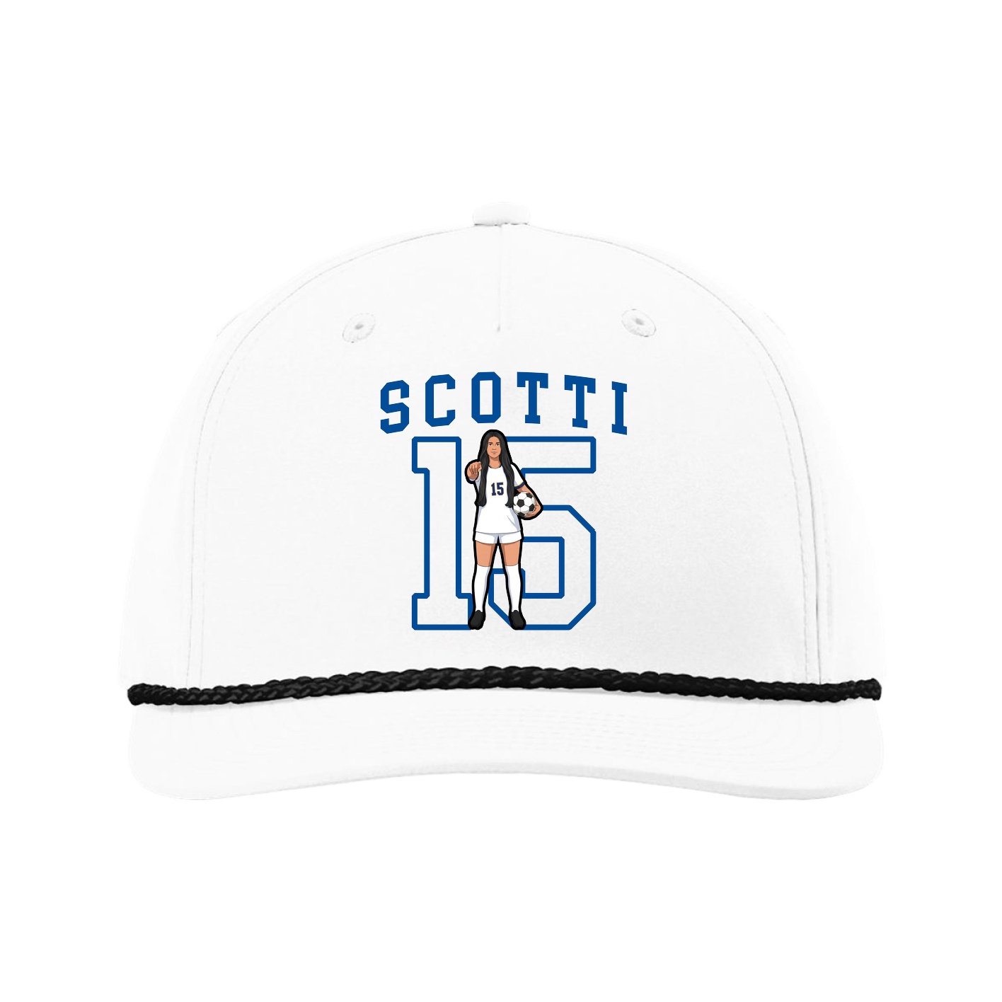 Five-Panel Classic Rope Cap — Shirsey in White