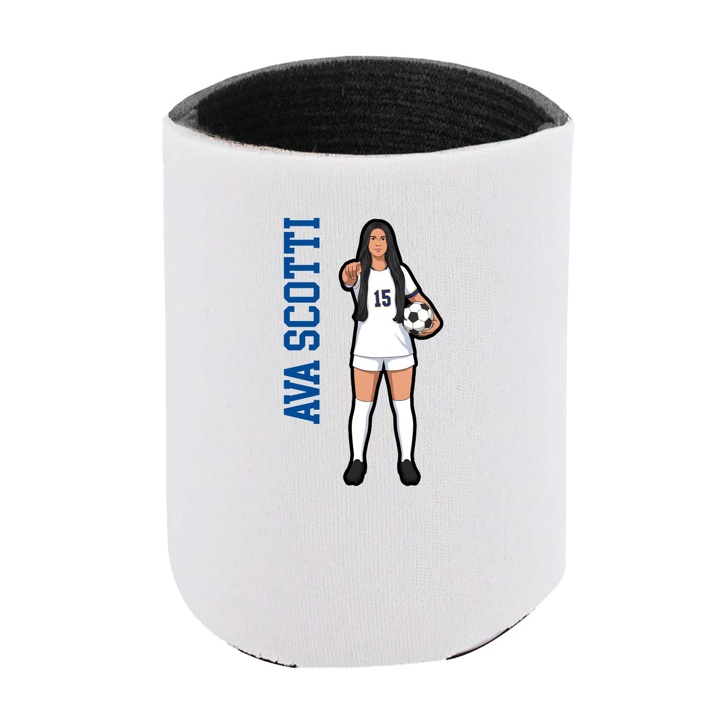 Can Holder — Name Vertical in White