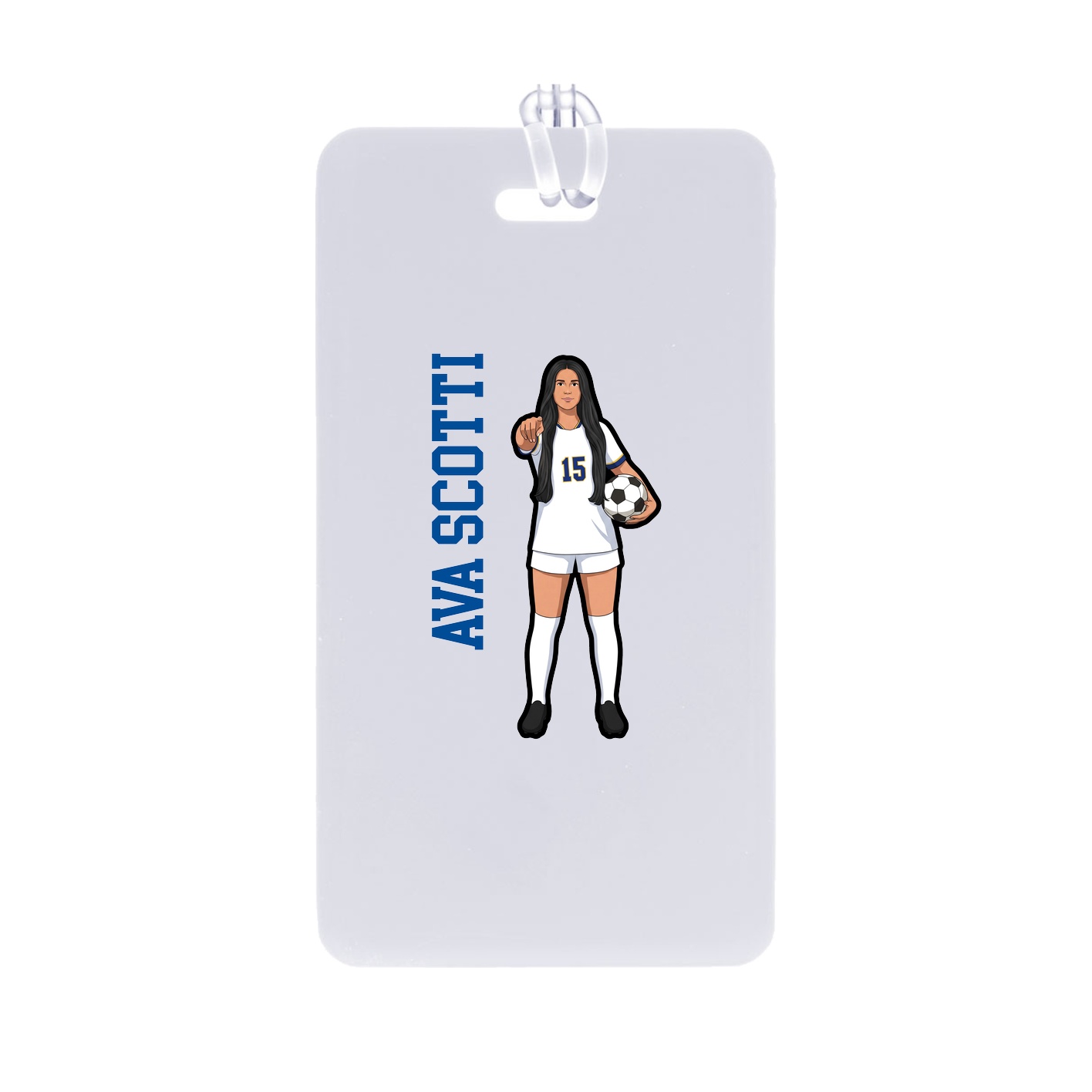 Bag Tag — Name Vertical in Classic