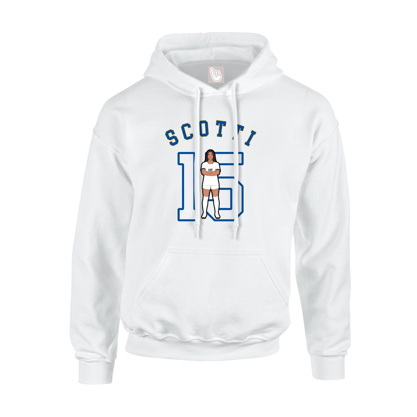 Youth Hoodie — Shirsey Arch in White