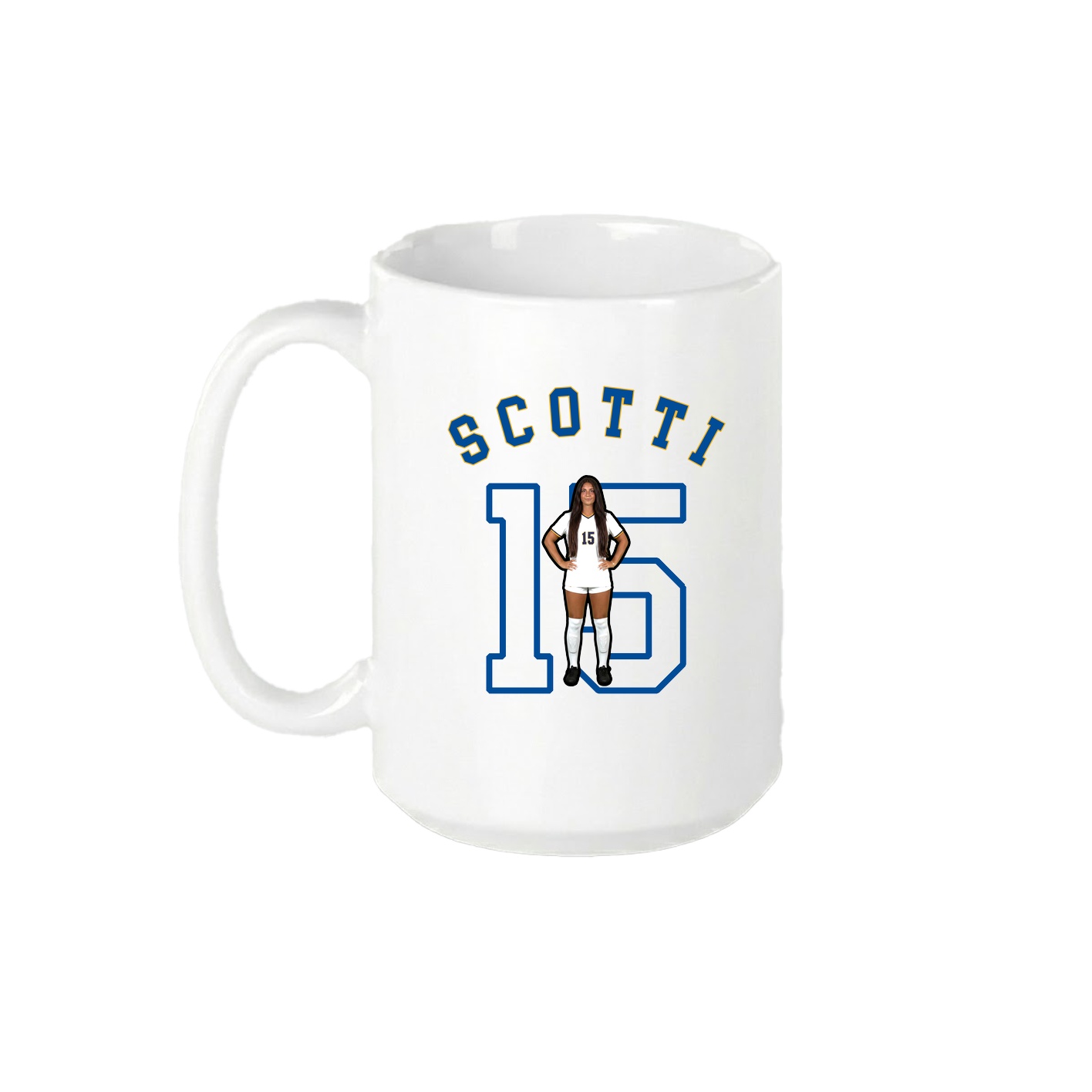 15oz Coffee Mug — Shirsey Arch in White
