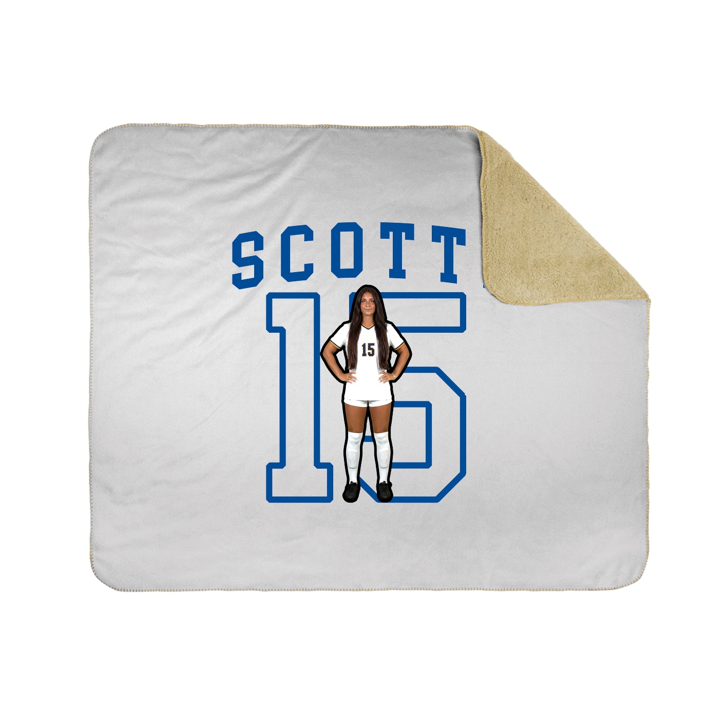 Throw Blanket — Shirsey in White