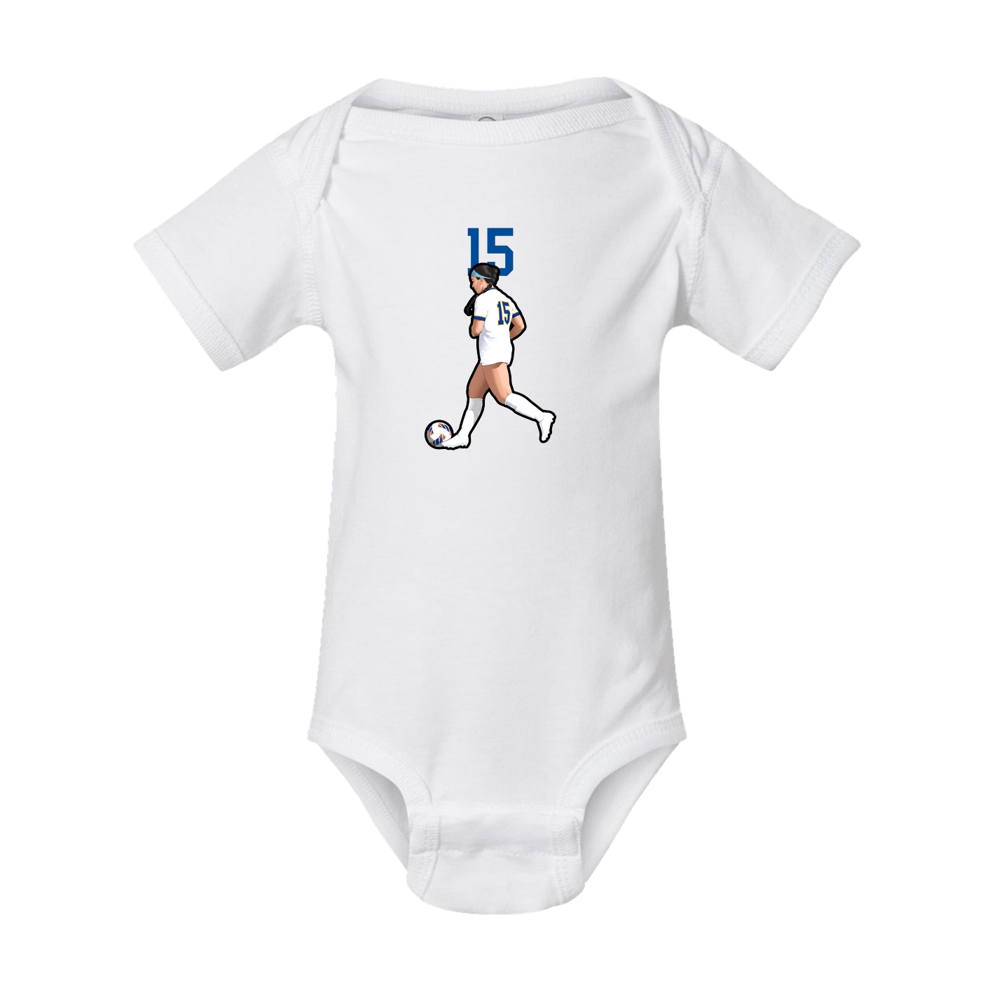 Baby Onesie — Number Top in White