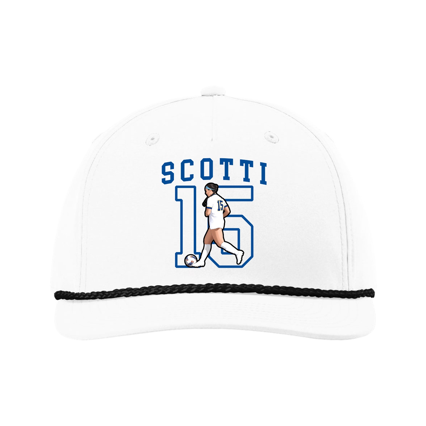 Five-Panel Classic Rope Cap — Shirsey in White