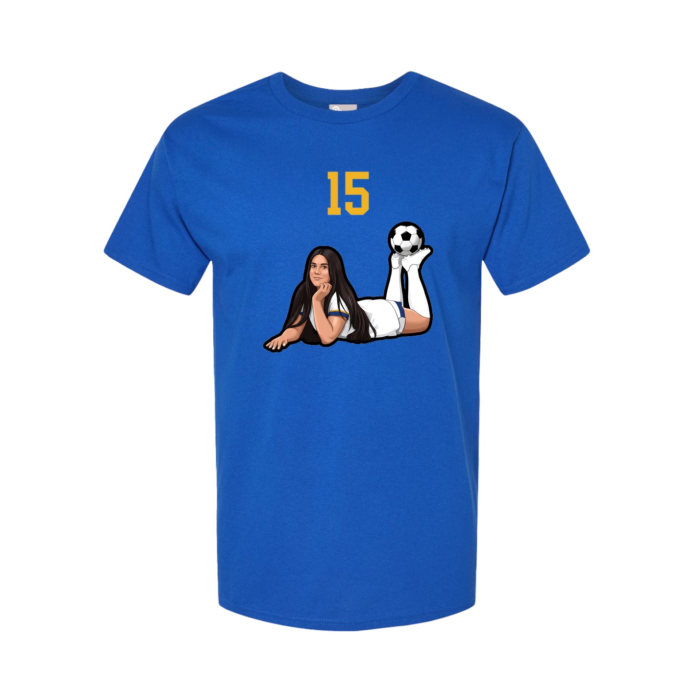 Youth Tee — Number Top in Royal
