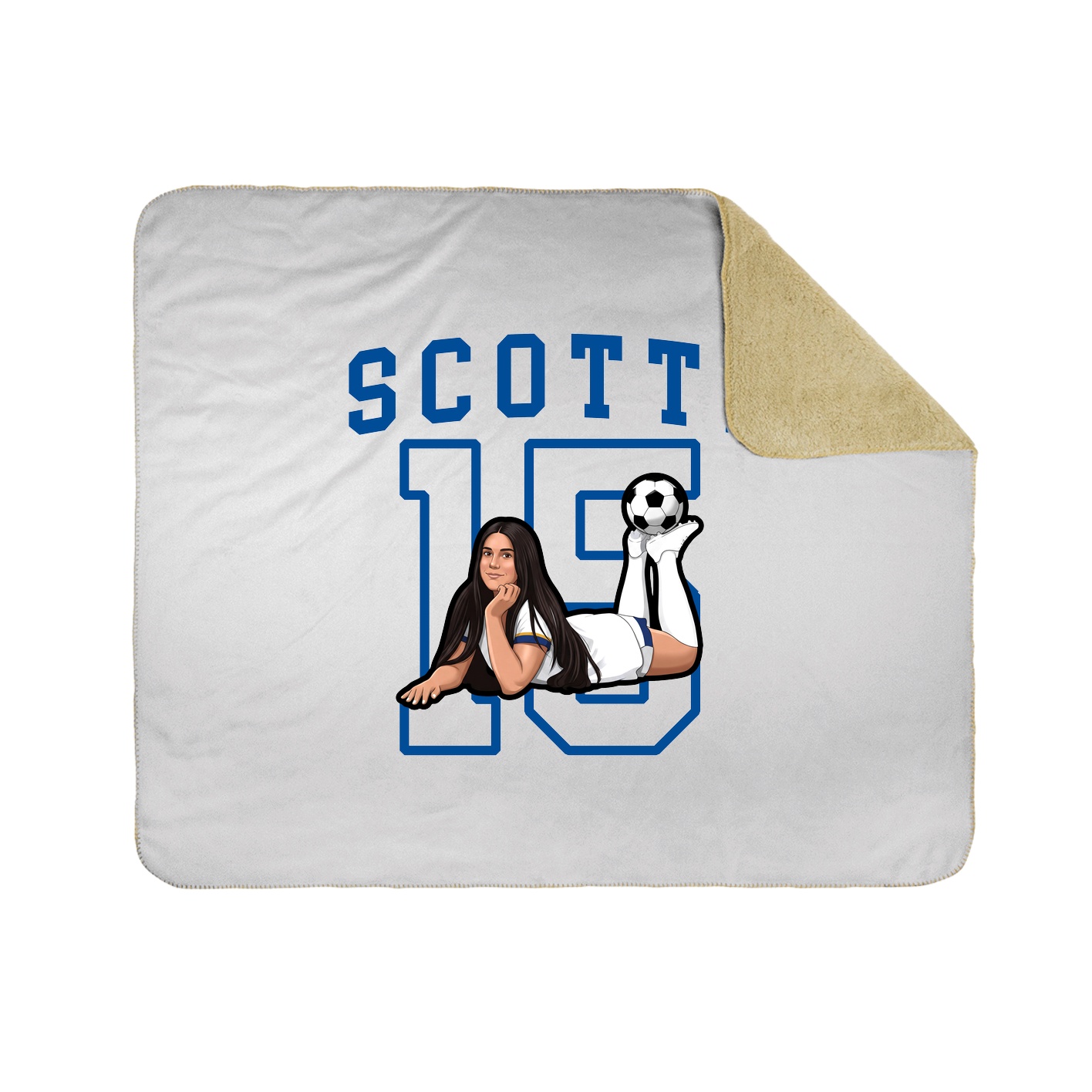 Throw Blanket — Shirsey in White