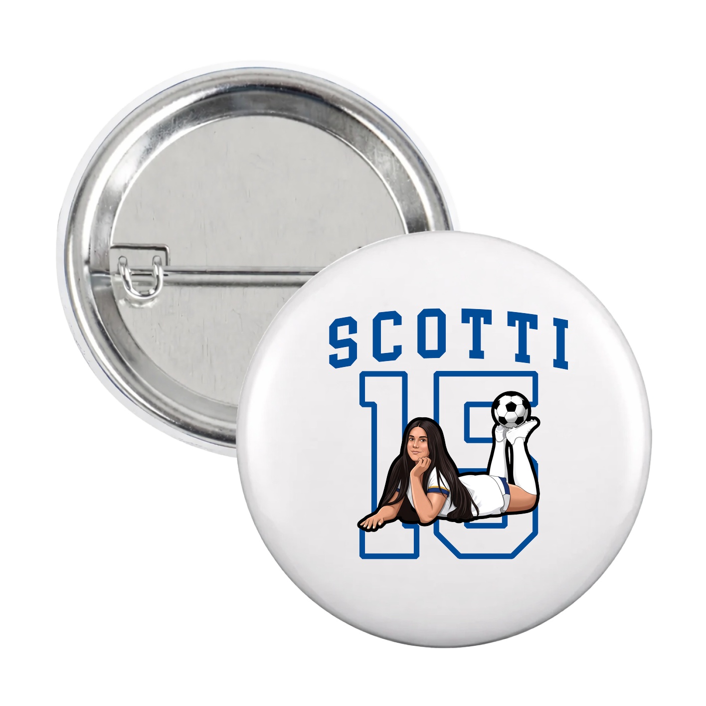 Game Day Button — Shirsey in White