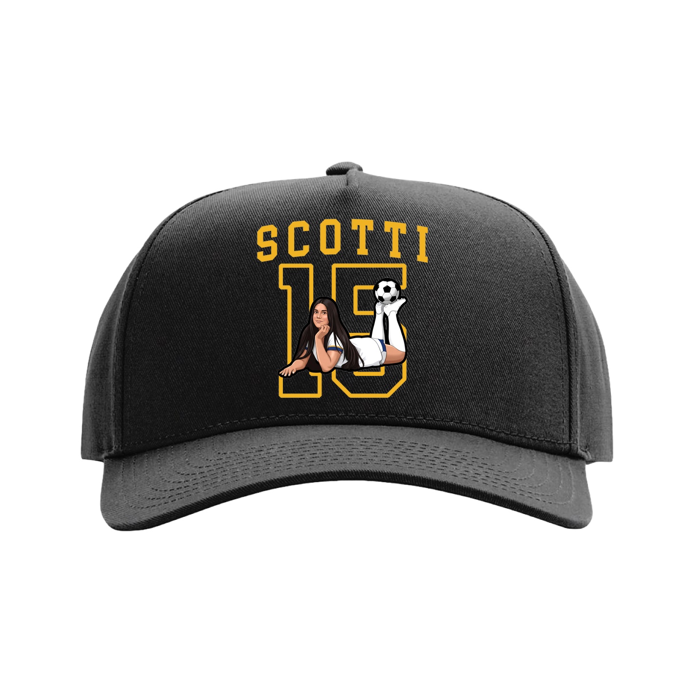Full Fabric Five-Panel Champ Cap