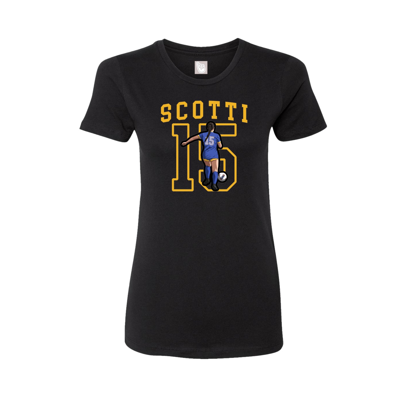 Fitted Women's Tee — Shirsey in Black