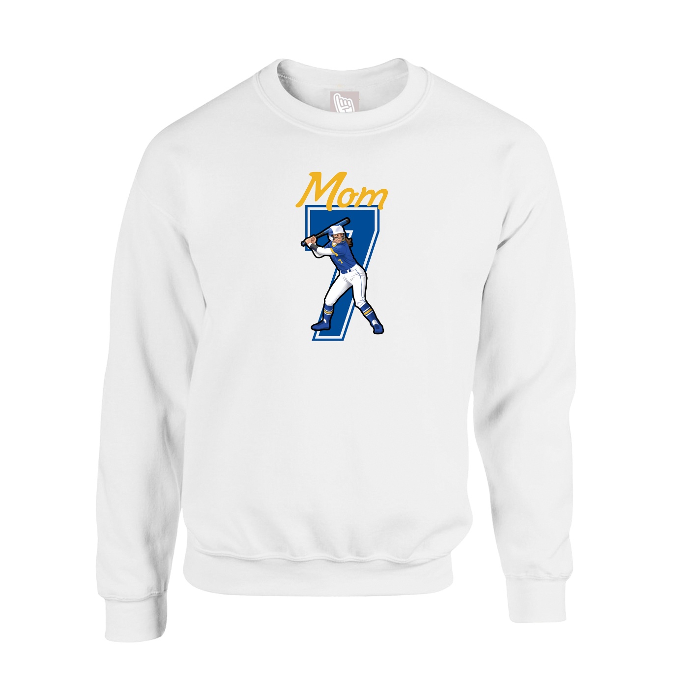 Fleece Crew — Mothers Day Shirsey in White