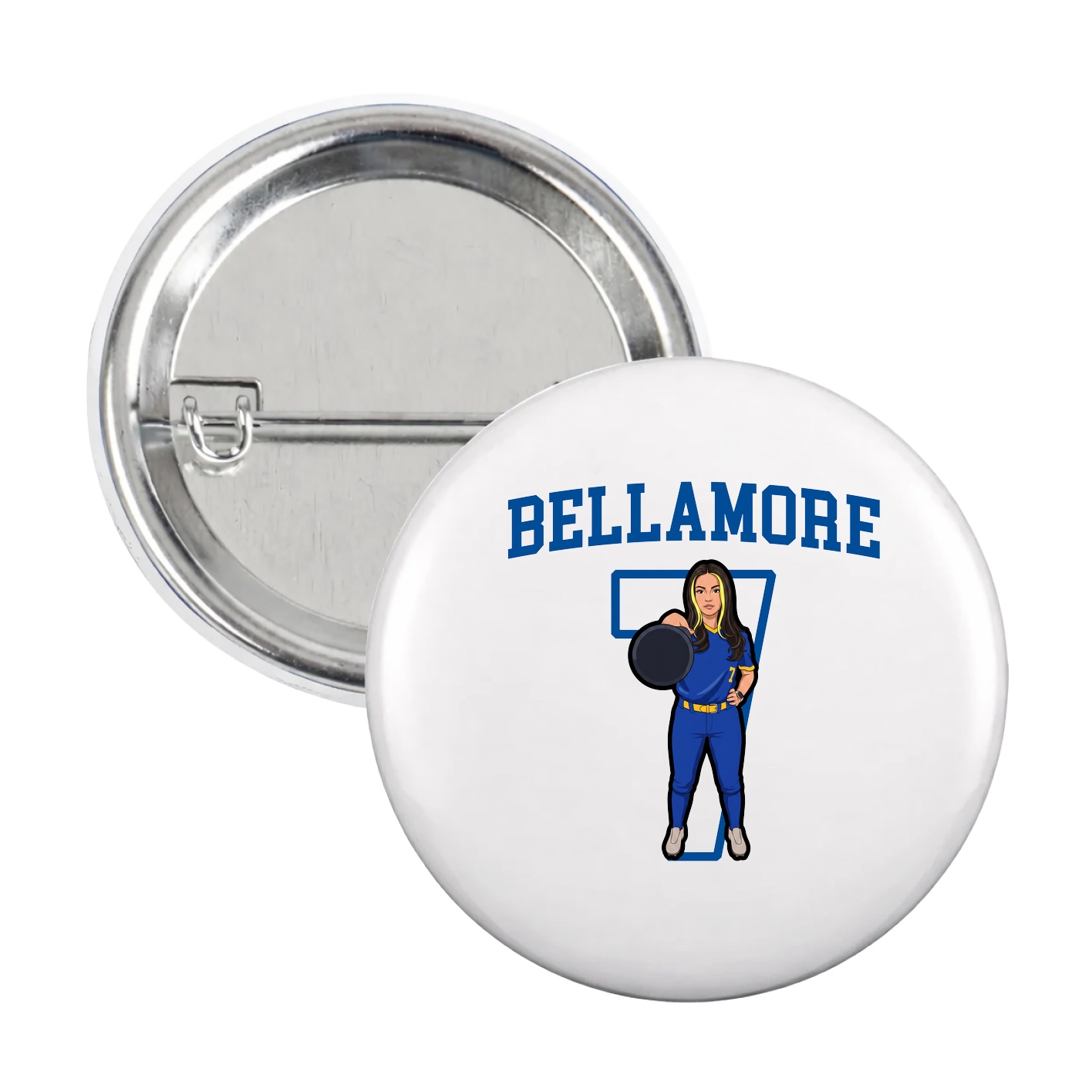 Game Day Button — Shirsey in White