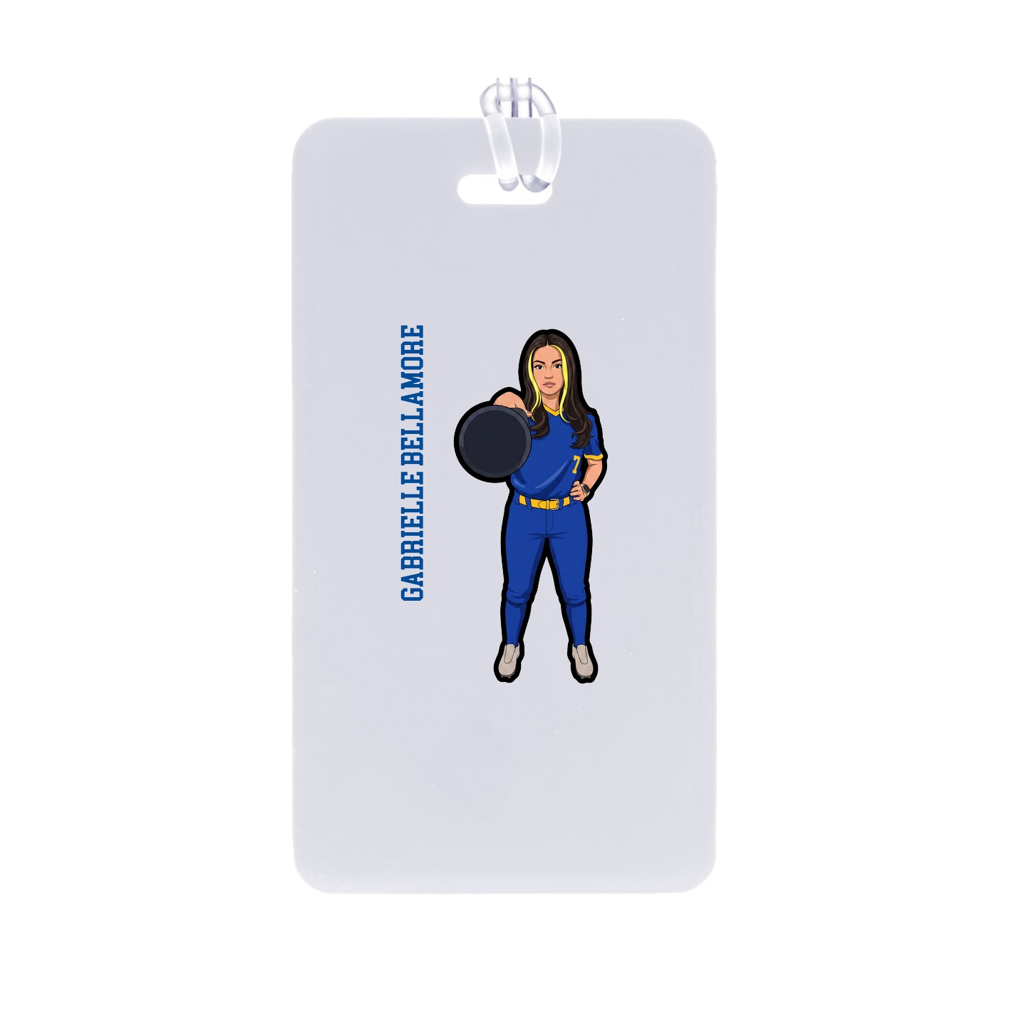 Bag Tag — Name Vertical in Classic