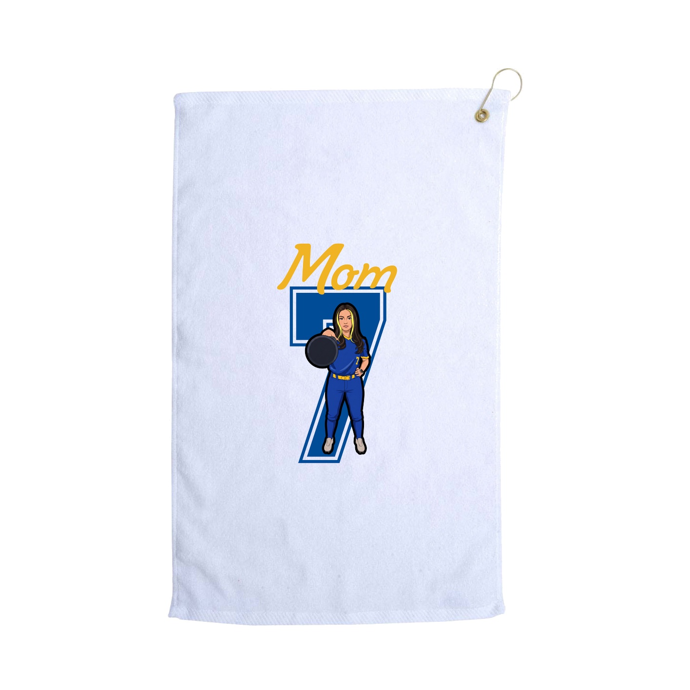 Golf Towel — Mothers Day Shirsey in White