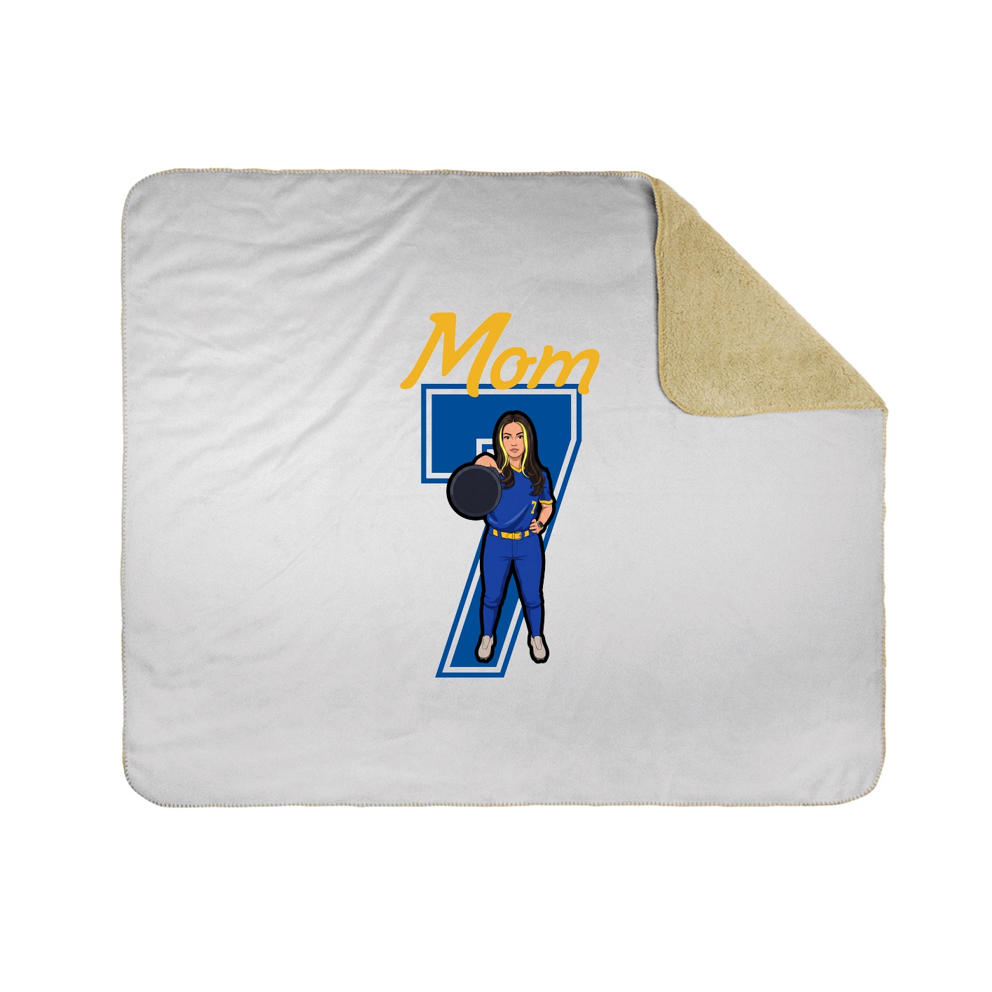 Throw Blanket — Mothers Day Shirsey in White