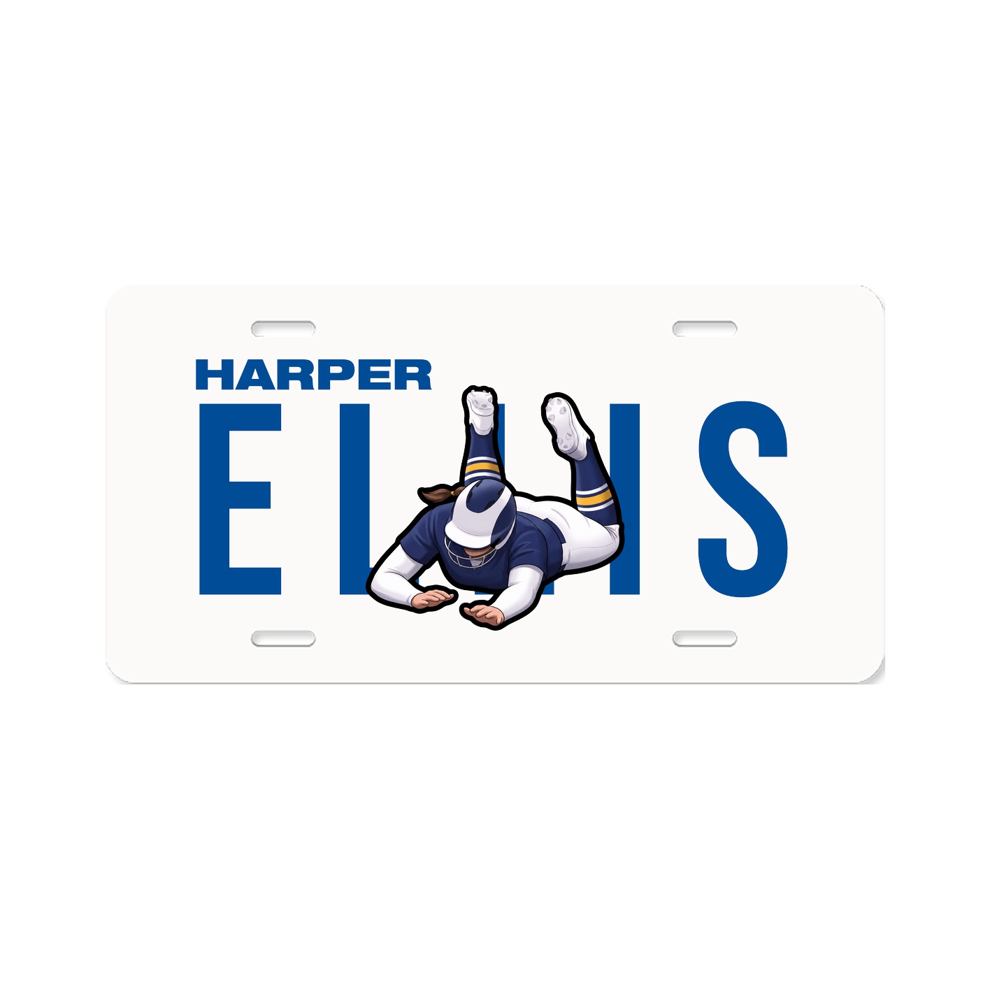License Plate — Player Name in Classic