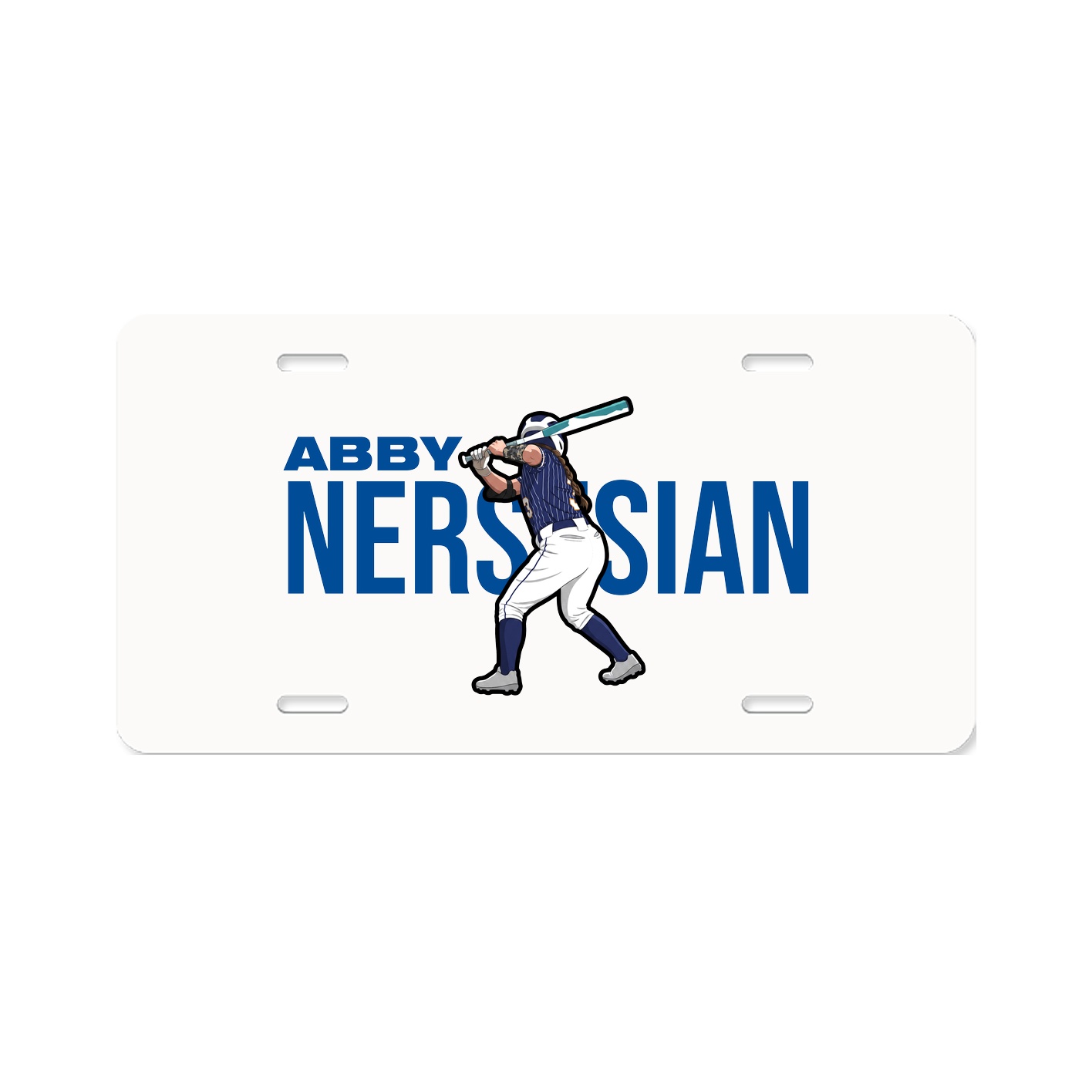 License Plate — Player Name in Classic