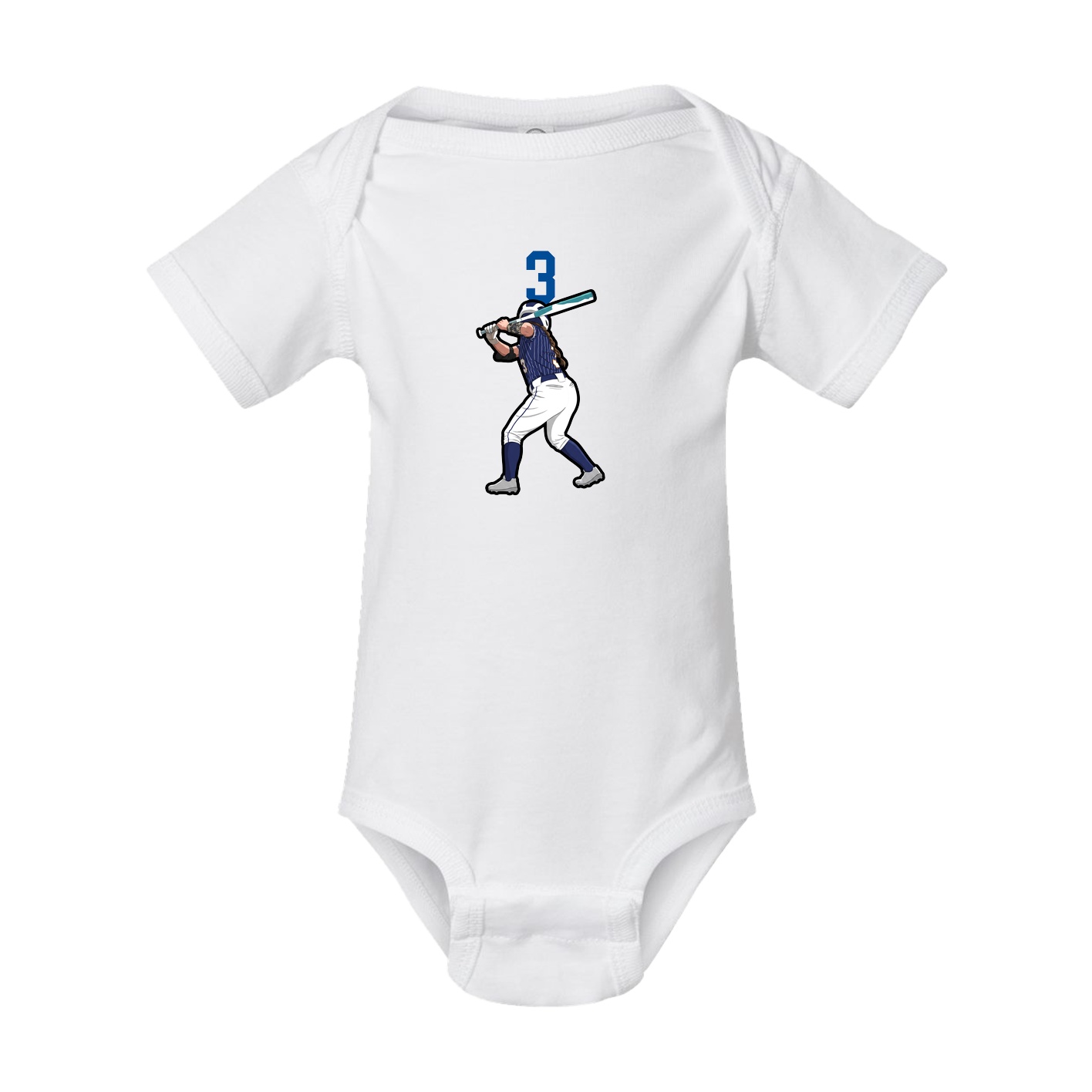 Baby Onesie — Number Top in White