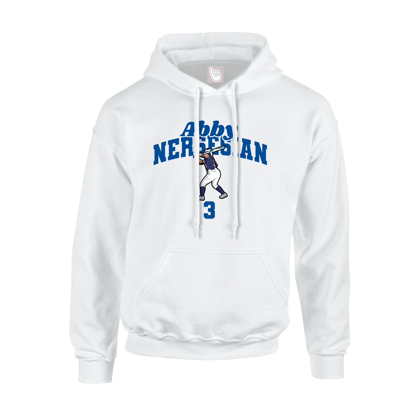 Hoodie — Signature Arch in White
