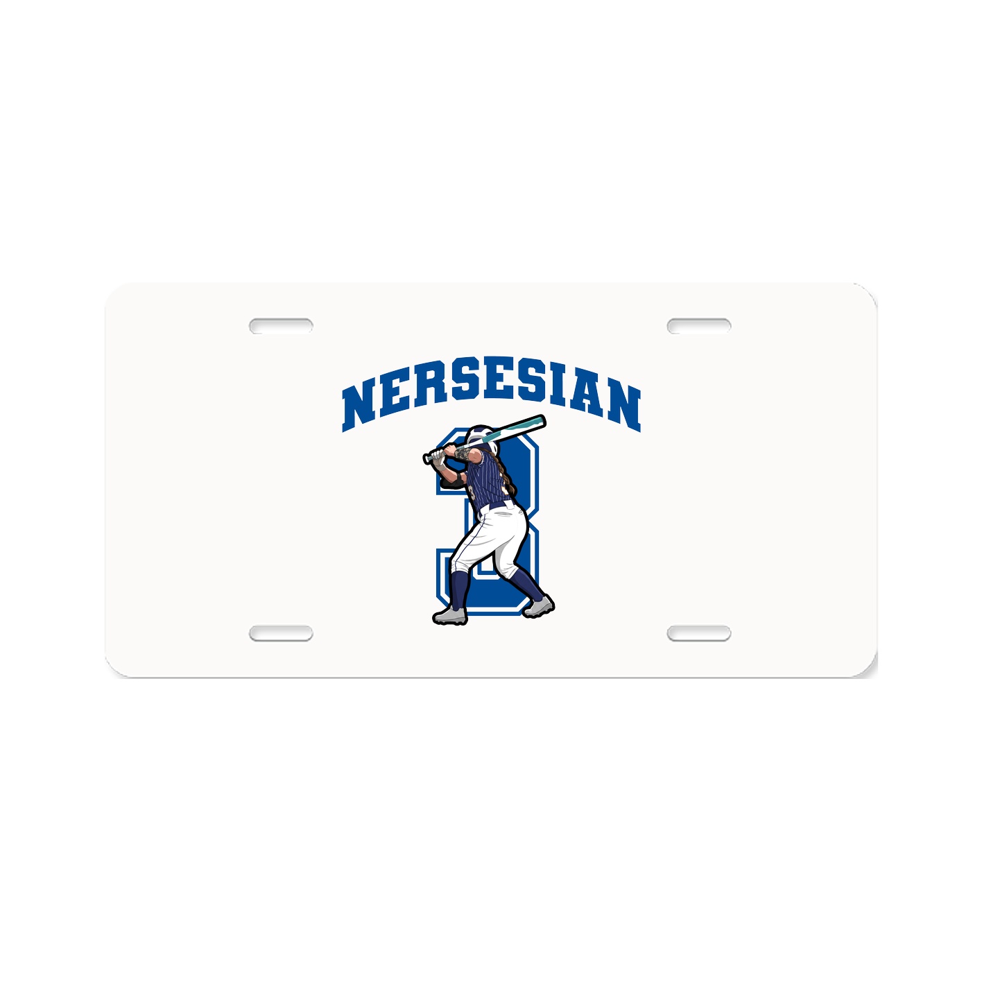 License Plate — Number in Classic