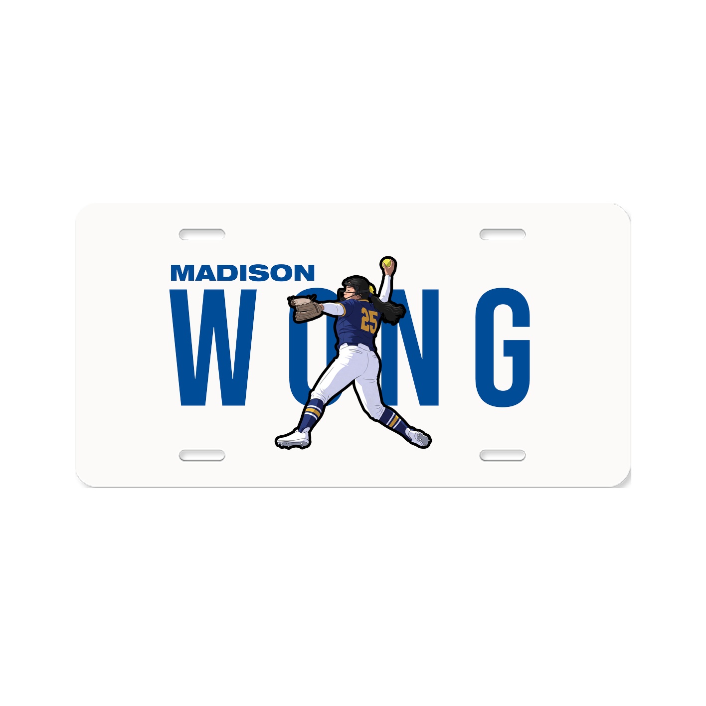 License Plate — Player Name in Classic