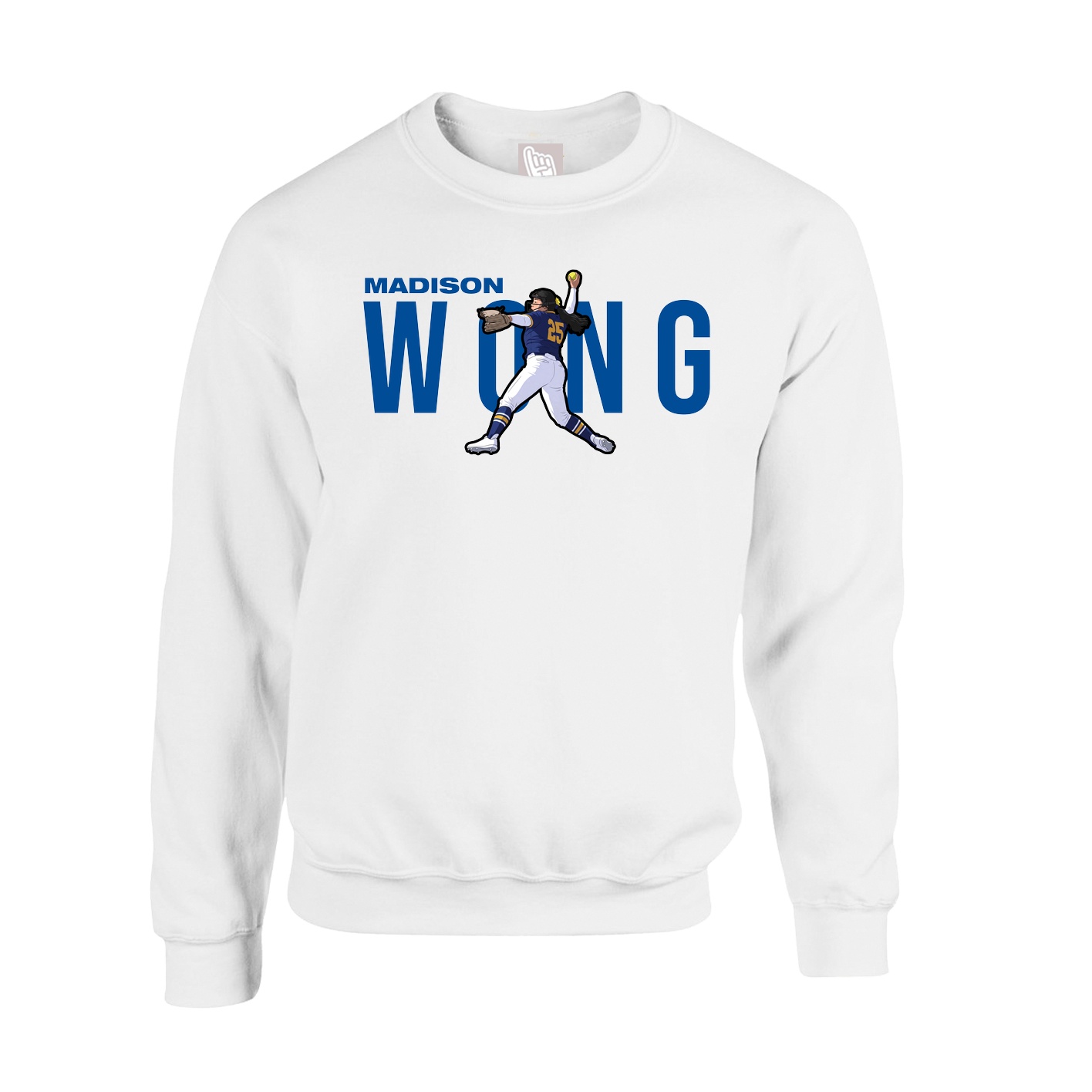 Fleece Crew — Player Name in White