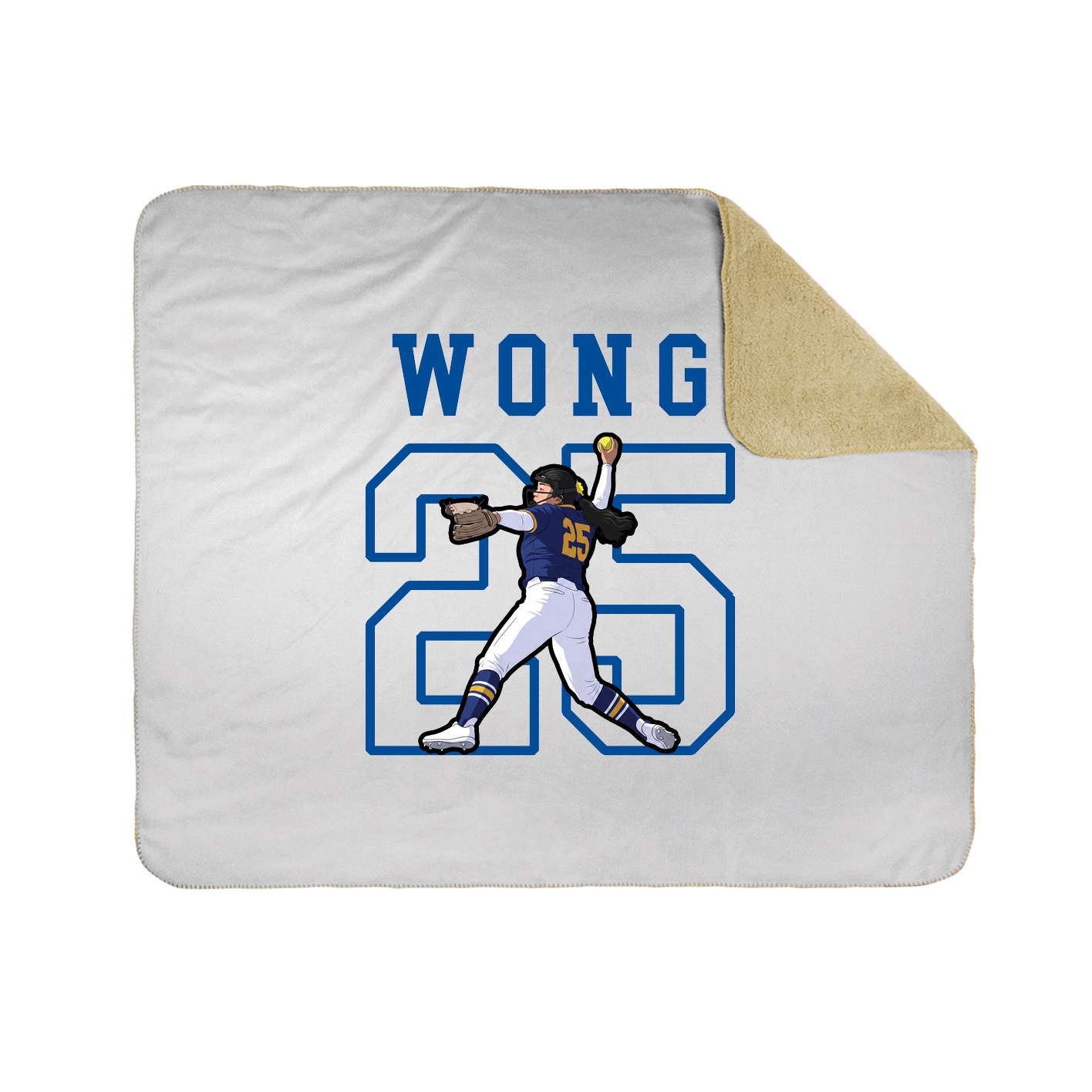 Throw Blanket — Shirsey in White