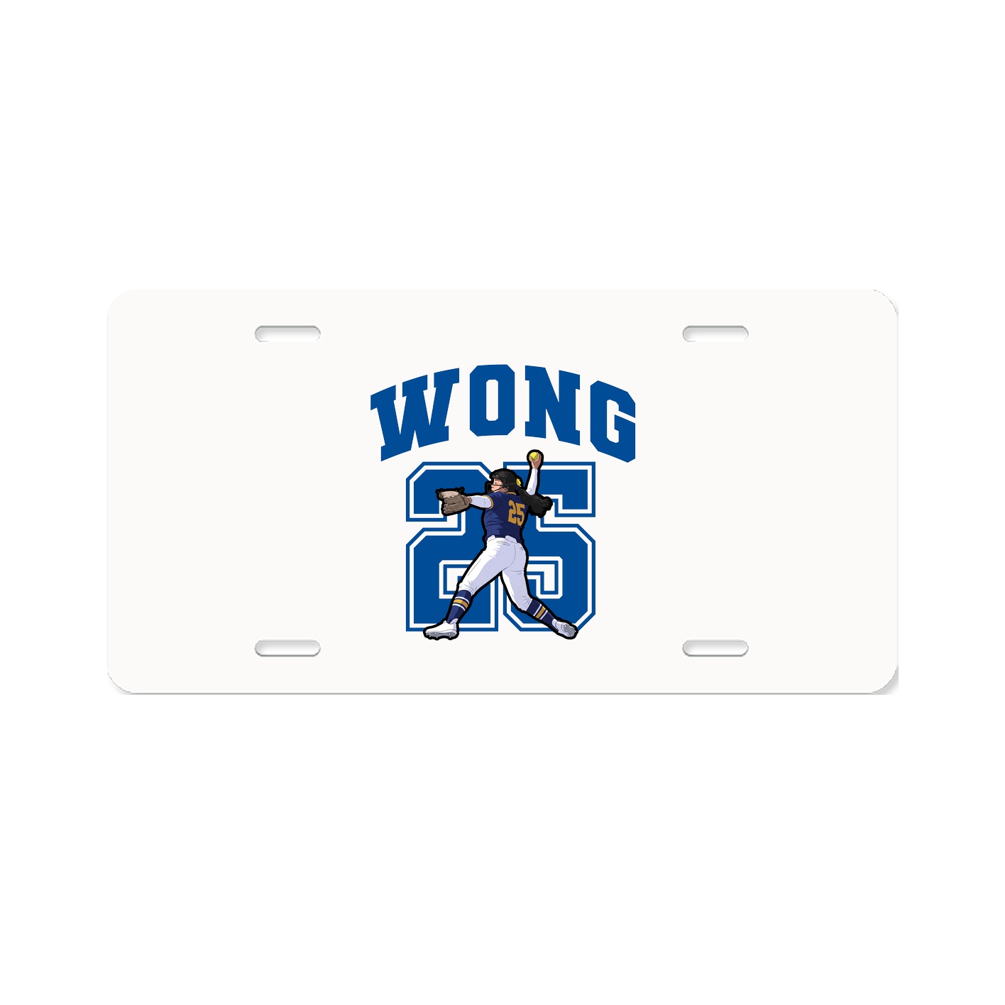 License Plate — Number in Classic